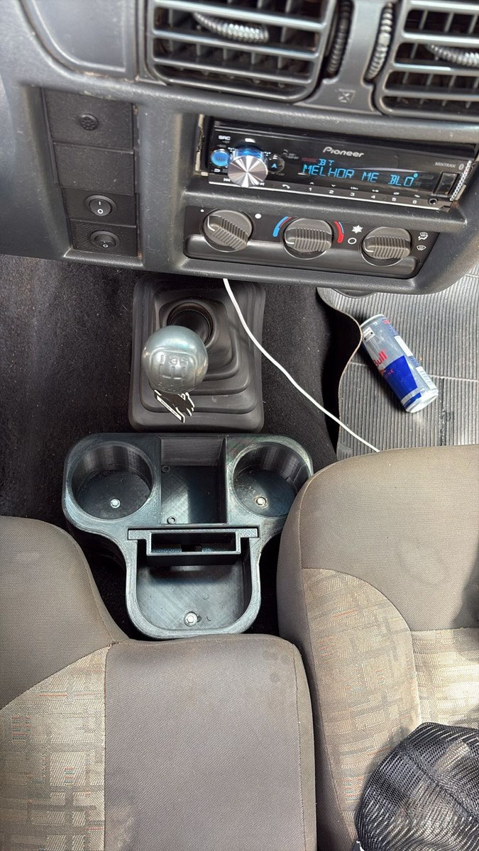 Console Central Compatível Com S10 2001-2011 (impressão 3d) Preto